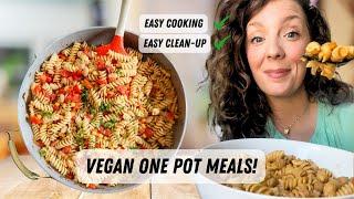 Easy, Vegan ONE POT MEALS! (Oil-Free, Plant Based, High Protein + High Fiber)
