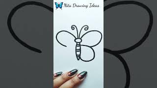 Easy Butterfly Drawing..