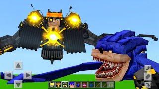 Shin Sonic vs G Man 6.0 Mod Addon Update in Minecraft PE