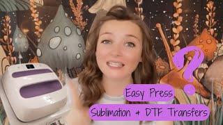 Cricut Easy Press... for Sublimation and DTF Transfers? #sublimation #cricuteasypress