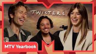The Twisters Cast Play Yearbook | Glen Powell, Daisy Edgar-Jones & Anthony Ramos | MTV Movies