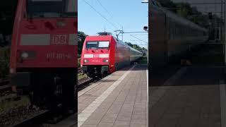 Ahrensburg | IC 2268 ️ Ostseebad Binz | BR 101 + IC1 + BR 218 #shorts #züge #zug #train