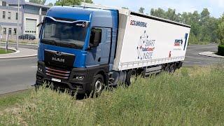 ETS 2 - MAN TG3 TGX Transporting Milk from Magdeburg Part 1