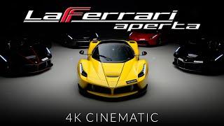 LaFerrari in Yellow Stealing Spotlight Amongst Other LaFerrari's (4K)