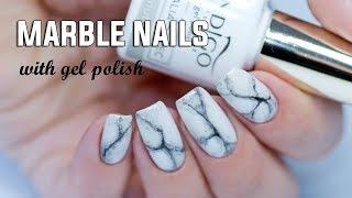 REALISTIC MARBLE NAILS - Easy Step by Step with Gel Polish