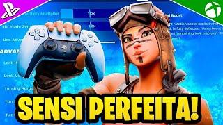 ATUALIZOU! a MELHOR CONFIGURAÇÃO de FORTNITE para CONTROLE! MELHOR CONFIGURAÇÃO para CONSOLE PS4/PS5