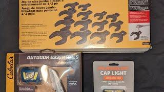 Labour Day Shopping Pick-Ups, First Impressions: Cabela's Headlamp, Cap Light, and PA Crowsfeet Set!