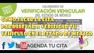 como sacar la cita para llevar a verificar tu vehículo en el estado de mexico