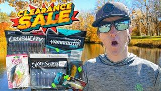 I Went Fishing With ONLY Clearance Section Lures - Big Catches