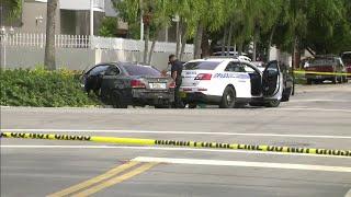 Miami police sergeant injured in auto accident