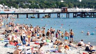 Kabardinka Beach  Gelendzhik Russia June 2021 Кабардинка Геленджик Июнь 2021