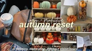 FALL RESET: home decor shopping, autumn mood board, pantry declutter + fall baking