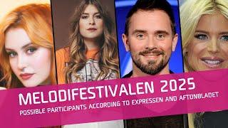 Melodifestivalen 2025: Artists Expected to Compete According to Expressen and Aftonbladet (Part 3)