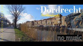 Centre of city walking around Dordrecht, Netherlands (no music) real sounds