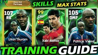 Lilian Thuram/Vieira/Xabi Alonso BEST training guide efootball ||efootball 2025