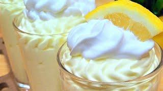 Easy, light and eggless lemon mousse, the best lemon mousse recipe.