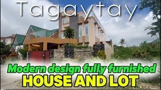 V442-24 • Fully Furnished House & Lot Modern Design with Overlooking View in Tagaytay | Clean Title