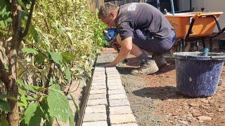 How To Install A Stone Edging - Garden Edging With Cobbles