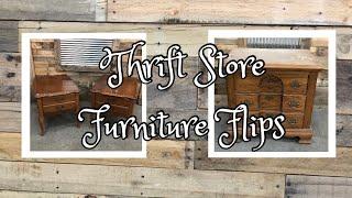 Thrifted Furniture Flip || Side Tables Makeovers