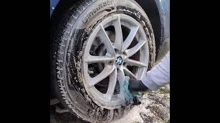 Satisfying dirty wheel cleaning #bmw #car #cleaning