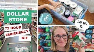  How to make a DOLLAR STORE 72-HOUR EMERGENCY KIT! (shop with me feat. Dashlane)