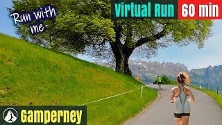 Gamperney Mountain Run  Switzerland Wonderland | Treadmill Running | Virtual Run #88