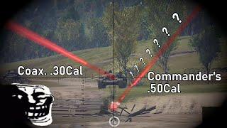 War Thunder M48A2 C  .50Cal Bug, or just a drunken Commander...