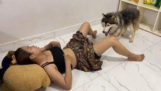 Aww!! MY SUPER SMART HERO TONY find way for help While KOUCH stomach pain? finally what's happen!