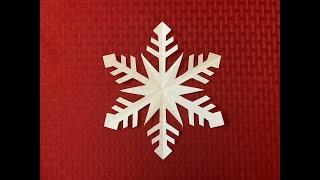 How to make an easy and perfect 6 sided paper snowflake- Detailed tutorial- Beginners level