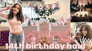 14th birthday gift haul + vlog  | *weekend in my life* *birthday haul* *family time* *grateful*