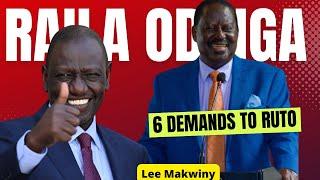  Urgent: Raila Odinga’s 6 Shocking Demands to William Ruto Exposed!