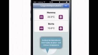 Demo av SmartComfort app