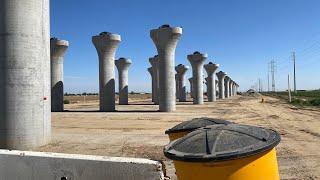 California High Speed Rail Construction - June 2023 Hanford to Fresno