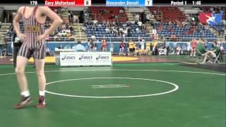 Fargo 2012 170 Round 2: Cory McFarland (Wyoming) vs. Alexander Benoit (Illinois)