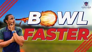 HOW to BOWL FASTER | Fast Bowling Tips