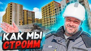 Строительство домов. Дома с панорамными окнами  с видом на лес.  ЖК Никольский