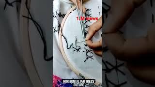 Horizontal mattress sutures #mattress #trending #trend #trend #video #viral