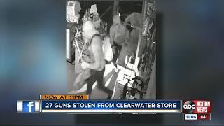 Dozens of firearms stolen from Clearwater gun store, detectives ask for help identifying suspects