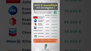 1.000 € monatlich mit Dividenden? Mit diesem Portfolio geht’s 