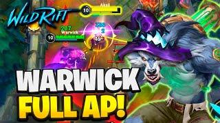 ¡WARWICK FULL AP SE CURA Y PEGA SIN SENTIDO! | Wild Rift