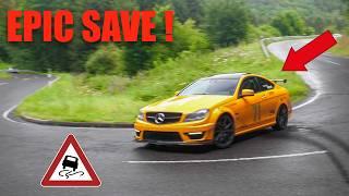 Cars Around The Nürburgring in RAIN! M3 E92 CLOSE CALL, C63 Fi FAIL, Yaris GR Drift, 650HP M3 E90