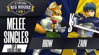 iBDW vs Zain - Melee Singles Top 8: Losers Semis - The Big House 10 | Fox vs Marth