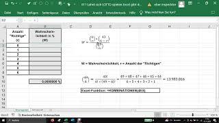 011 Lohnt sich LOTTO spielen? Excel gibt die Antwort ...