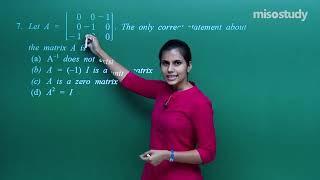 JEE Mathematics | 20. Matrices | JEE Main Pattern Question Exercise | In English | by Misostudy