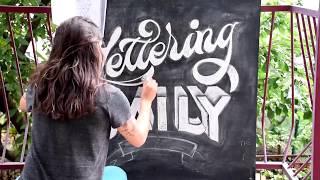How To Do Chalk Lettering in 7 EASY Steps - Jimbo Bernaus - Lettering Daily