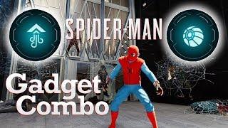 Spider Man PS4 | Best Gadget Combo | Never Take Damage Again