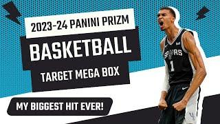 *MASSIVE WEMBY PULL  | 2023-24 PANINI PRIZM BASKETBALL TARGET MEGA BOX REVIEW AND UNBOXING