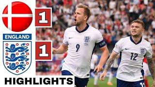 ️Denmark vs England (1-1) HIGHLIGHTS: Harry Kane & Hjulmand GOALS | EURO 2024