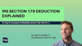 IRS Section 179 Deduction Explained