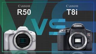 Canon EOS R50 vs Canon EOS Rebel T8i / 850D / Kiss X10i